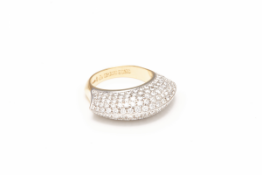 A DE GRISOGONO 18K GOLD AND DIAMOND RING