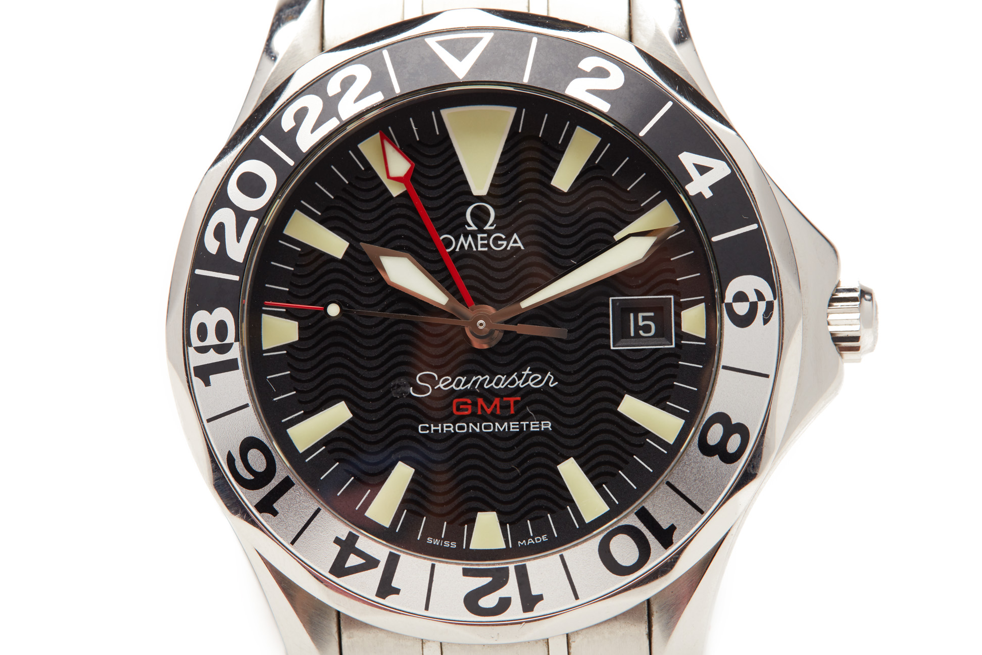 OMEGA SEAMASTER GMT CHRONOMETER STAINLESS STEEL GENT’S WATCH - Image 2 of 4