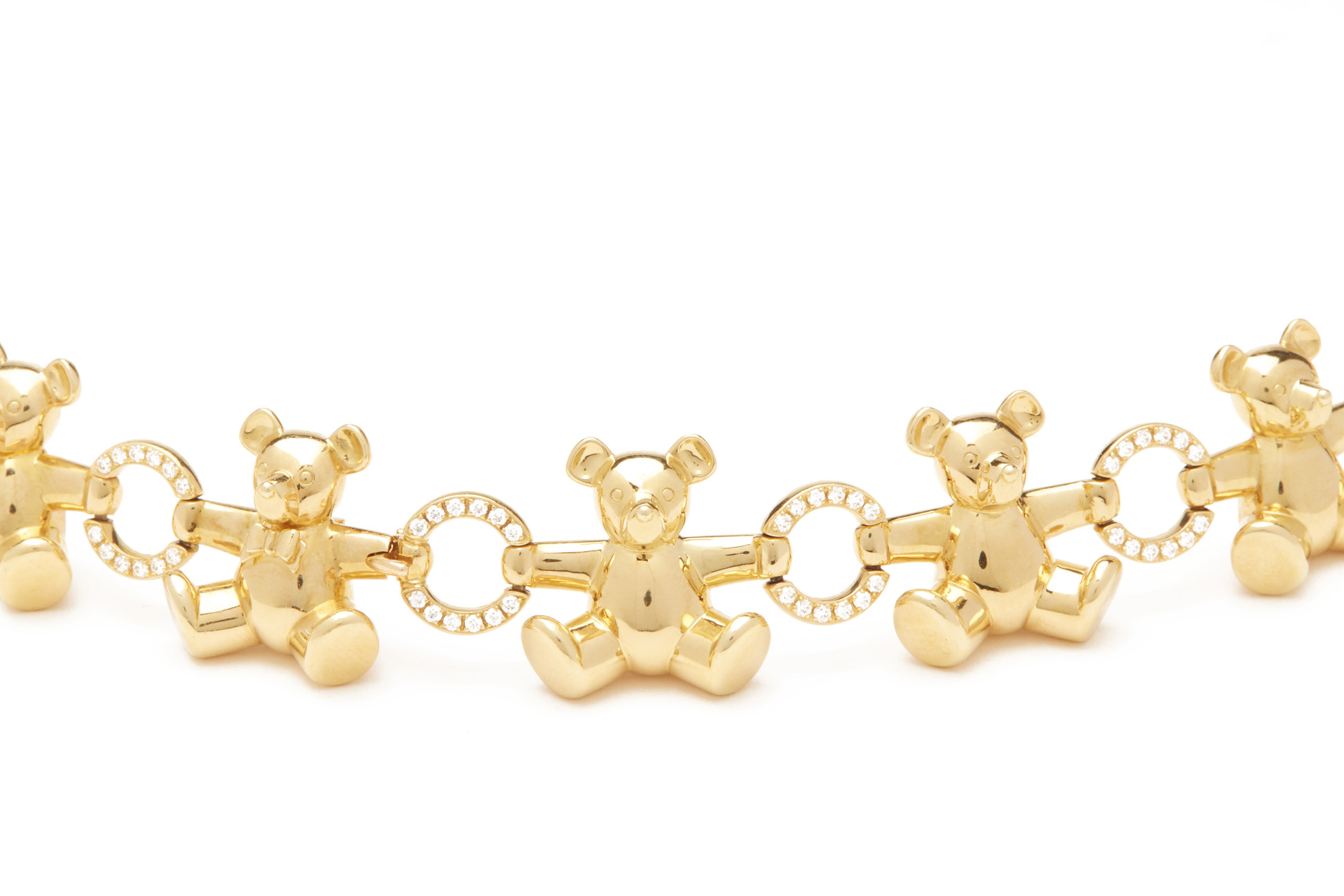 A GIMEL GOLD AND DIAMOND BEAR NECKLACE - Image 4 of 4