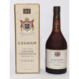 1 bouteille GRANDE CHAMPAGNE EXSHAW N°1, 1er cru du Cognac, coffret carton. [...]