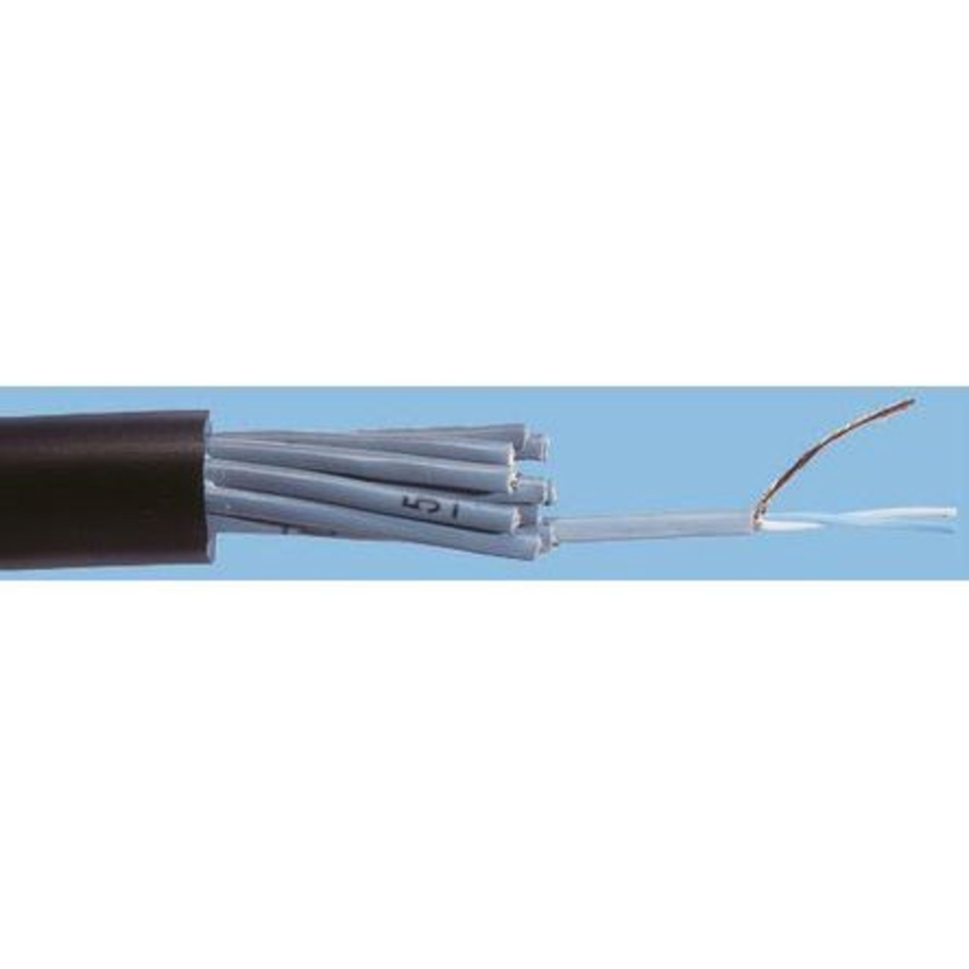 25m Reel S2Ceb-Groupe Cae Black Installation Cable, U/STP 0.22 mm² CSA 22.5mm OD 23 AWG