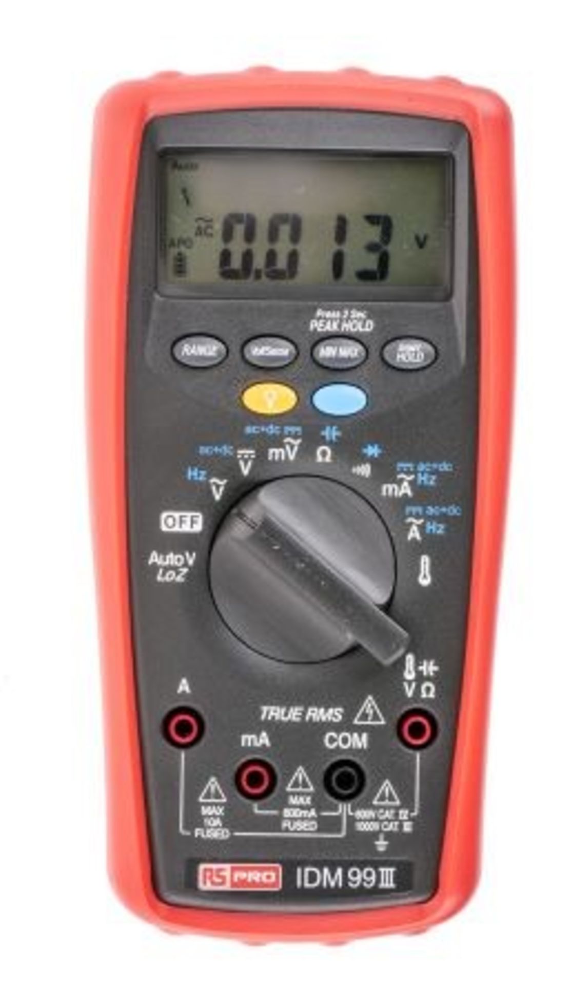 RS PRO IDM99III Handheld Digital Multimeter, 10A ac 1000V ac 10A dc 1000V dc 40MΩ