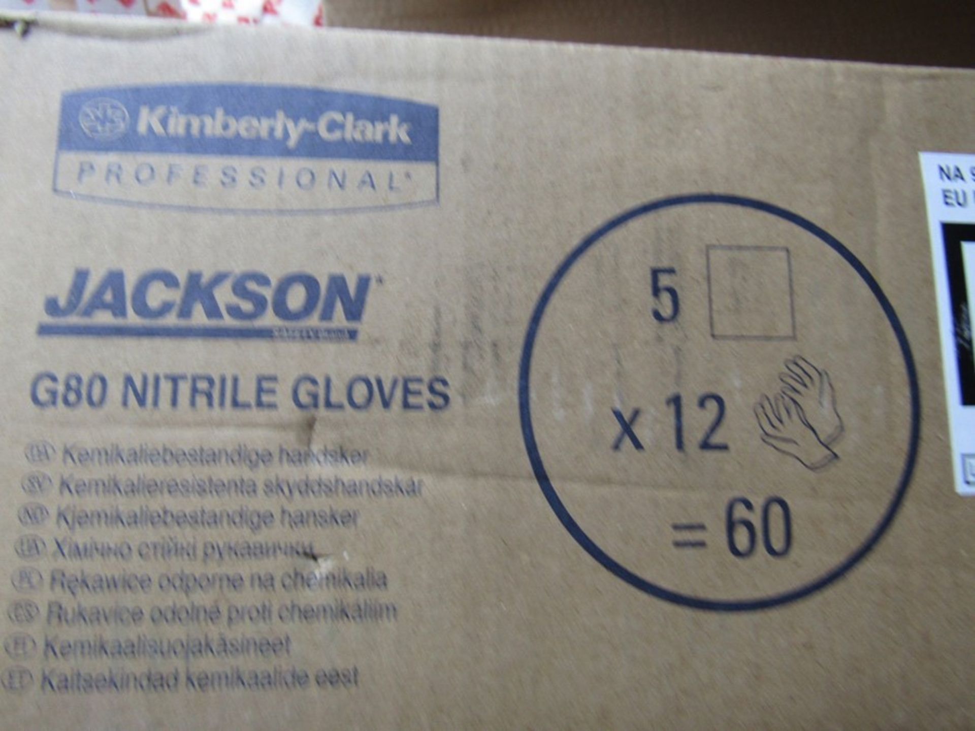BOX of 60 Pairs Jackson G80 Nitrile Glove / Gauntlets Green Size 11/12 XXL - 89077 - Image 3 of 3