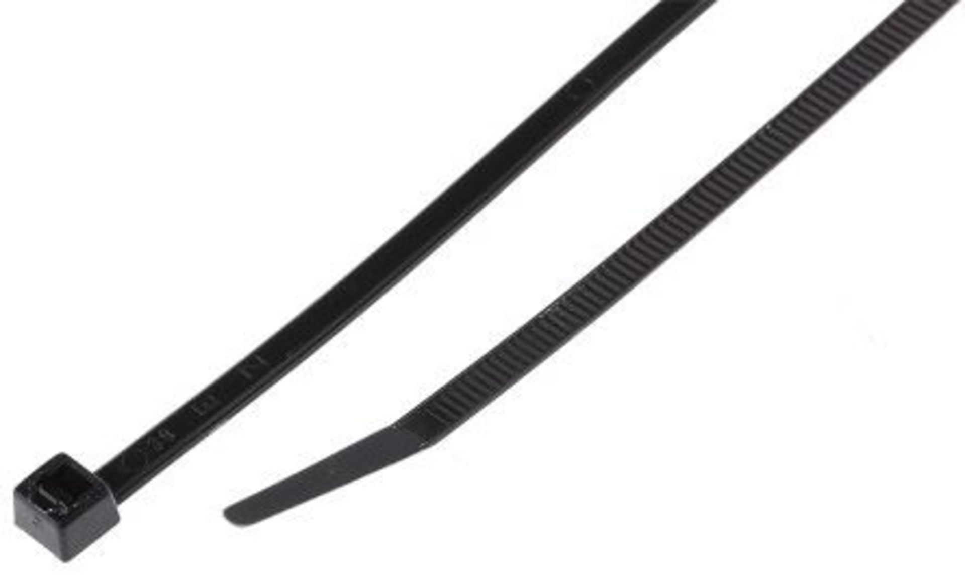 24000 x Phoenix Contact Black Nylon Cable Tie, 140mm x 3.6 mm 3008050173