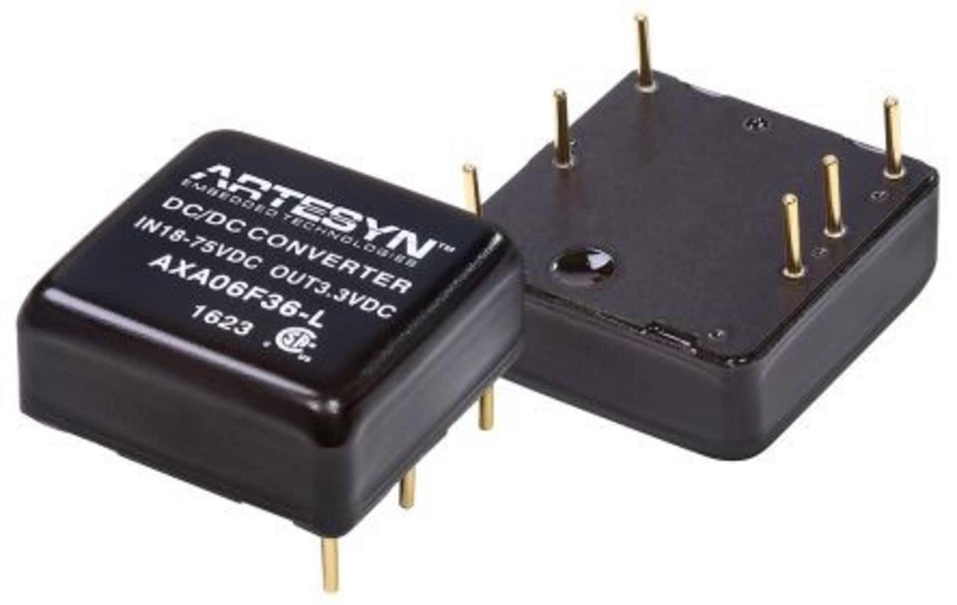 250 x AXA 25W Isolated DC-DC Converter Through Hole, Voltage in 9 → 36 V dc, Voltage out