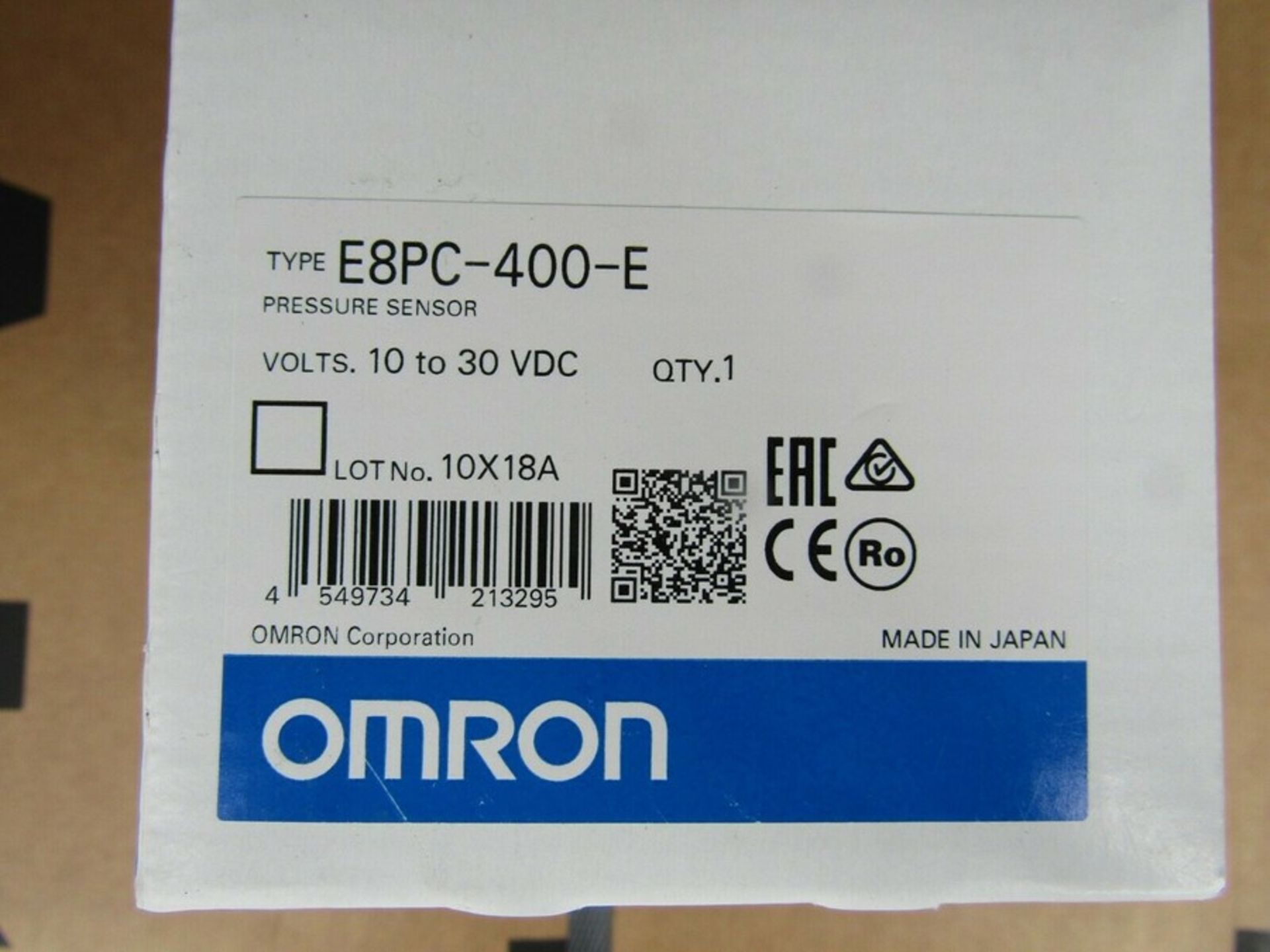 Omron Flow E8PC Sensor Flow Sensor: 0 MPa - 40 MPa, EBPC Series B714 3001810614 - Image 2 of 2