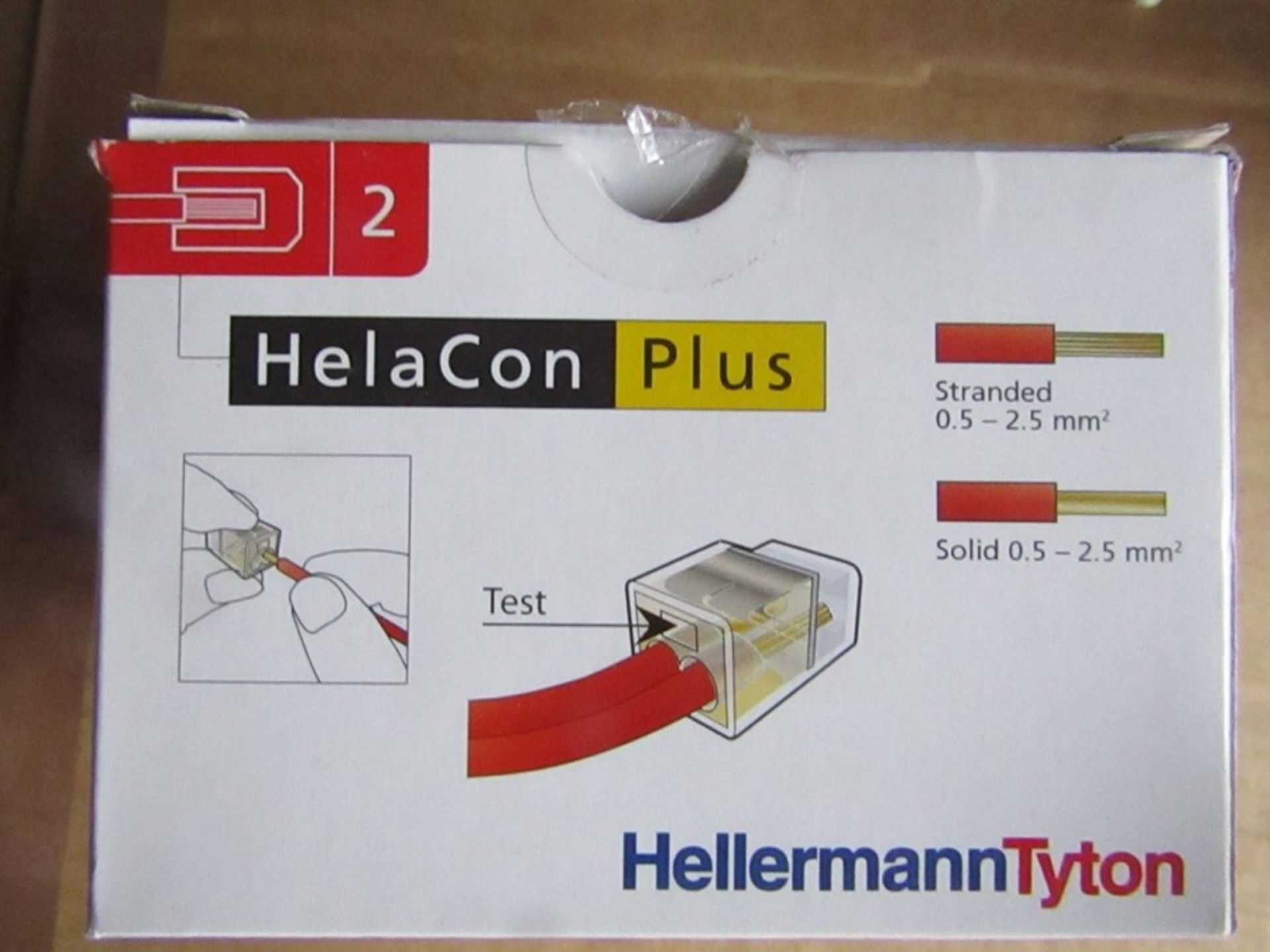 1100 x 2 Way HelaCon Plus Terminal Block Push In Block HECP-2 H9554 560274 - Image 2 of 2