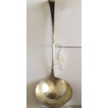 Antique Scottish Edinburgh Silver Soup Ladle - 37.5cm long - 200 grams.