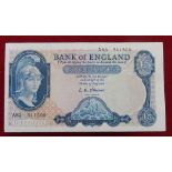 Bank of England £5 Britannia series banknote - A prefix.