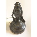 Goldsmiths Silversmith London Silver Menu Holder Figure of Soldier - 9cm tall.