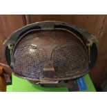 Vintage World War Two Helmet Shrapnel Guard.