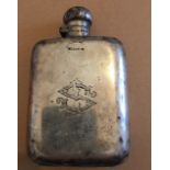 Vintage Silver Hip Flask.