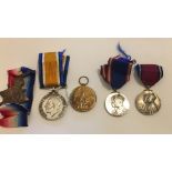 World War One Trio and Coronation Medals to the Royal Scots.
