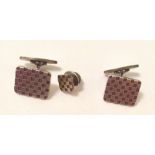 Georg Jensen Vintage Silver Cufflinks and Tie Pin set