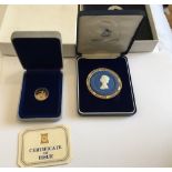 Lot of Boxed Wedgwood Silver Coin and other Isle of Man Coin.