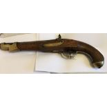 Antique British Dragoon Percussion Pistol - 44cm overall.