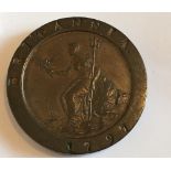 Georgian 1797 Cartwheel Penny - excellent condition.