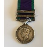 General Service Medal with Malaya and Palestine 1945-48 Clasps to the A.A.C.