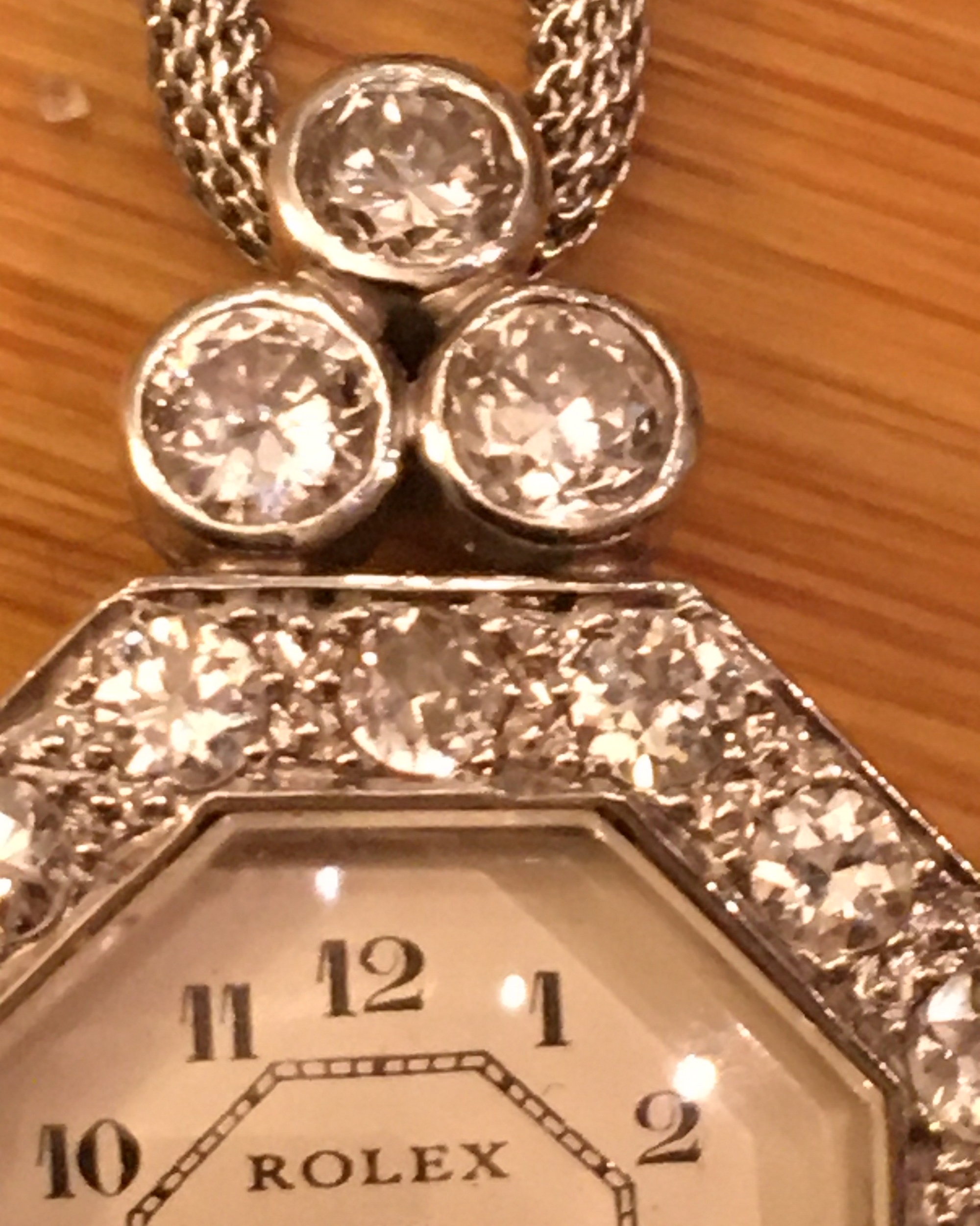 Vintage Rolex Ladies Platinum and Diamond Cocktail Watch-working order-approx 1.7 cts of Diamonds. - Image 3 of 19