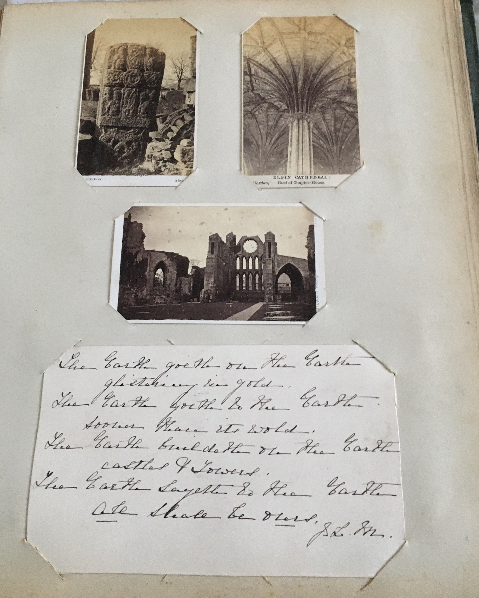 Victorian Scrap Album of Photo's, CDV Cards and Poems including Indian Temple Photo. - Image 23 of 30