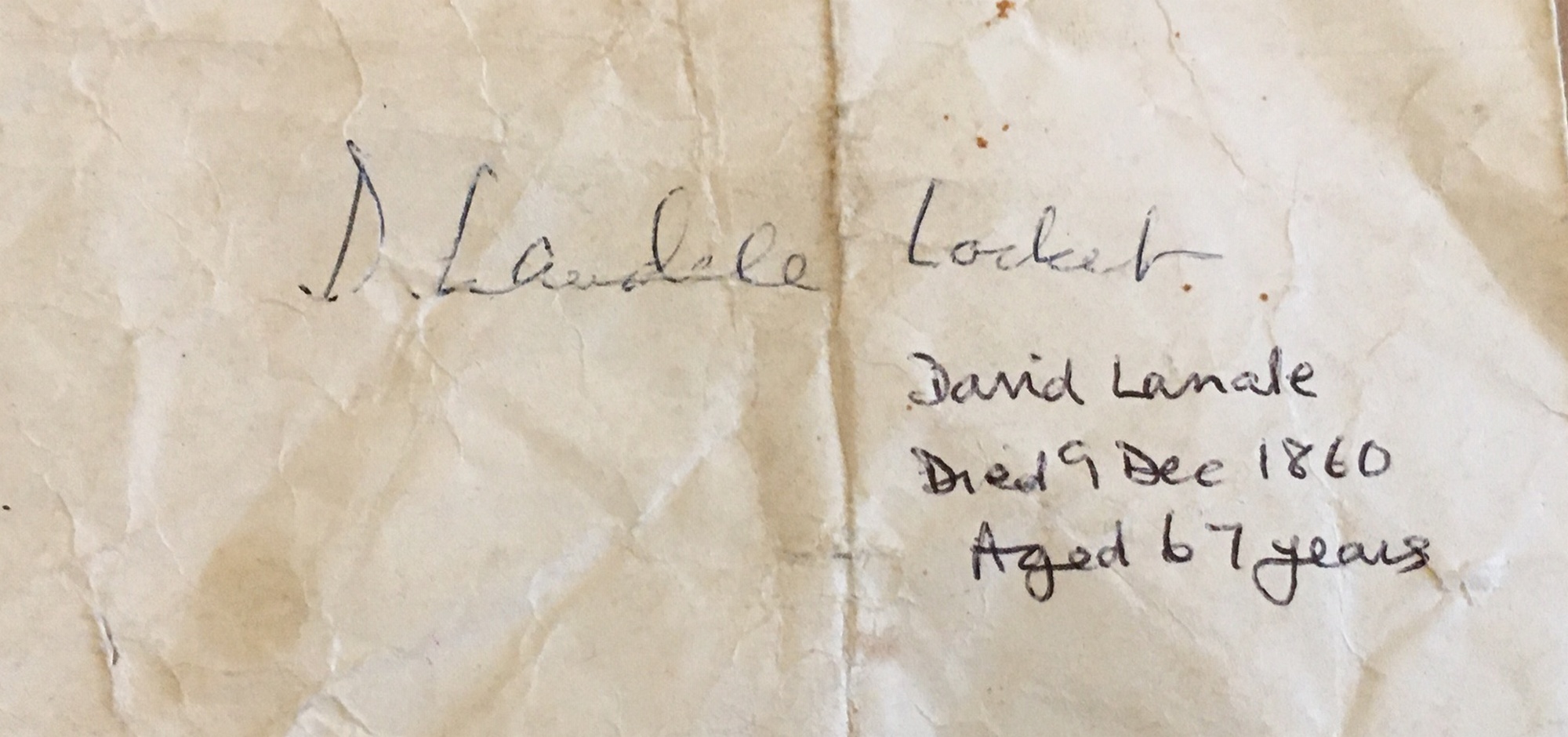 Last Duel in Scotland 1826 Metal Locket of Death of David Landale in 1860 - 28mm with loop x 17mm. - Image 4 of 4