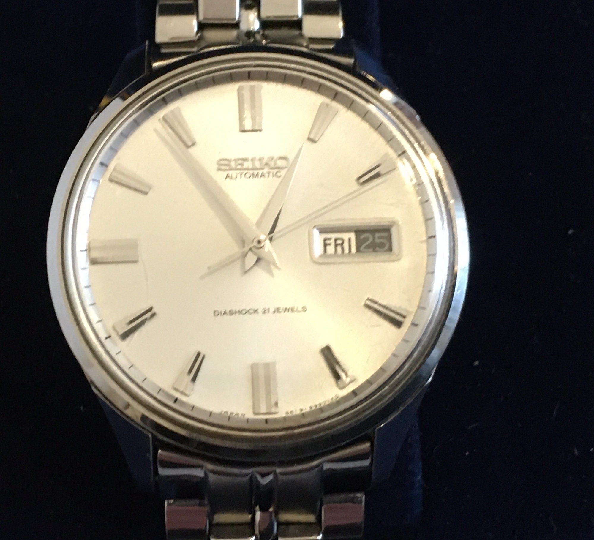 Vintage Boxed Seiko Automatic Diashock 21 Jewels - working order.The ...