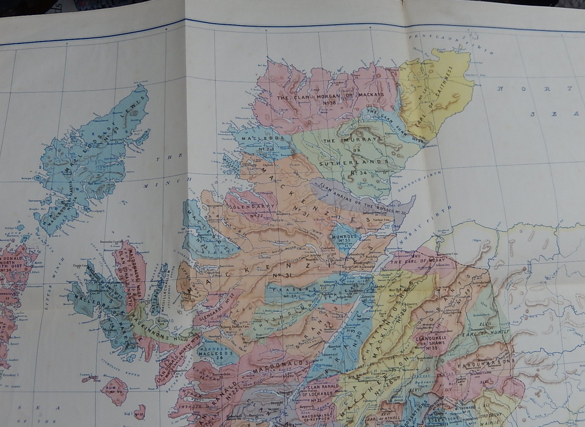 Historical Geography of the Clans of Scotland, T.B. Johnston and J.A. Robertson - 1899. - Image 7 of 7