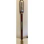 Antique Spencer Browning&Co Marine Stick Barometer - 37" tall.