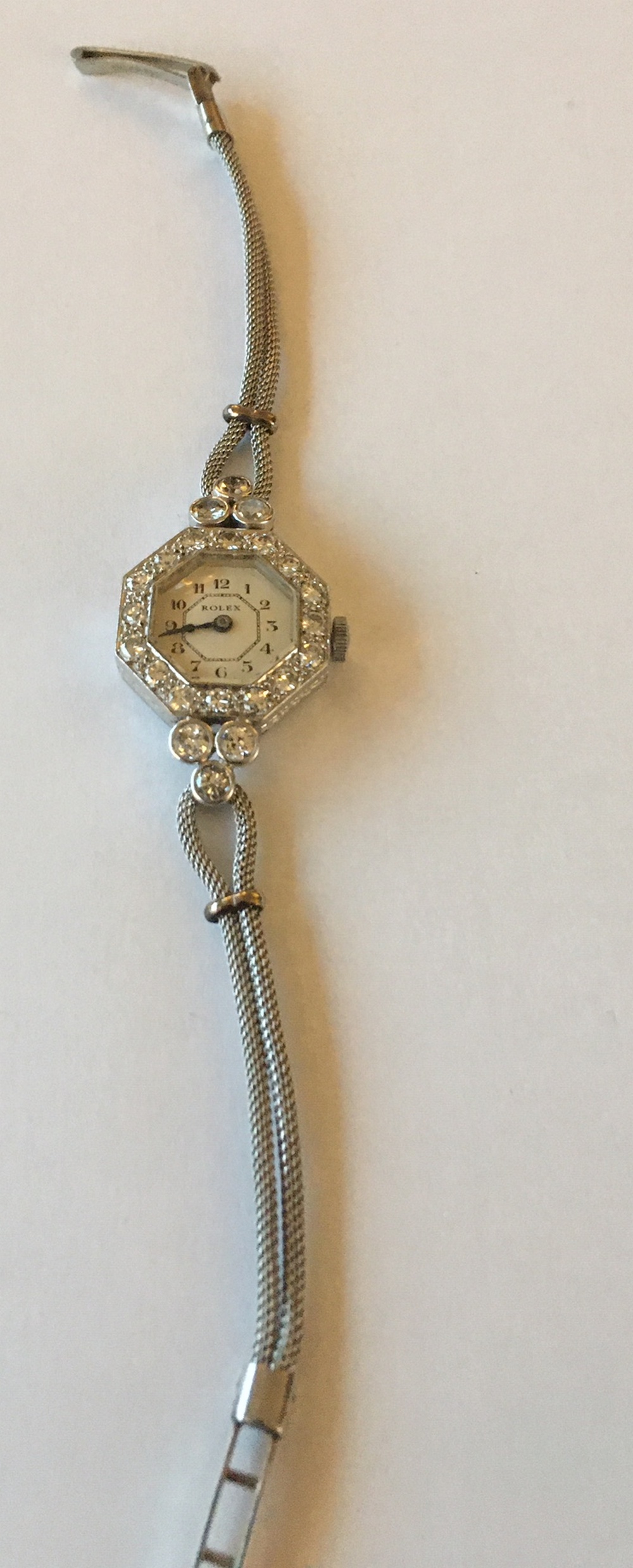 Vintage Rolex Ladies Platinum and Diamond Cocktail Watch-working order-approx 1.7 cts of Diamonds. - Image 8 of 19