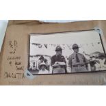 Album of Vintage Photo's of India c1920 (approx 220) 5" x 3 1/2" including Baden Powell and Wife.