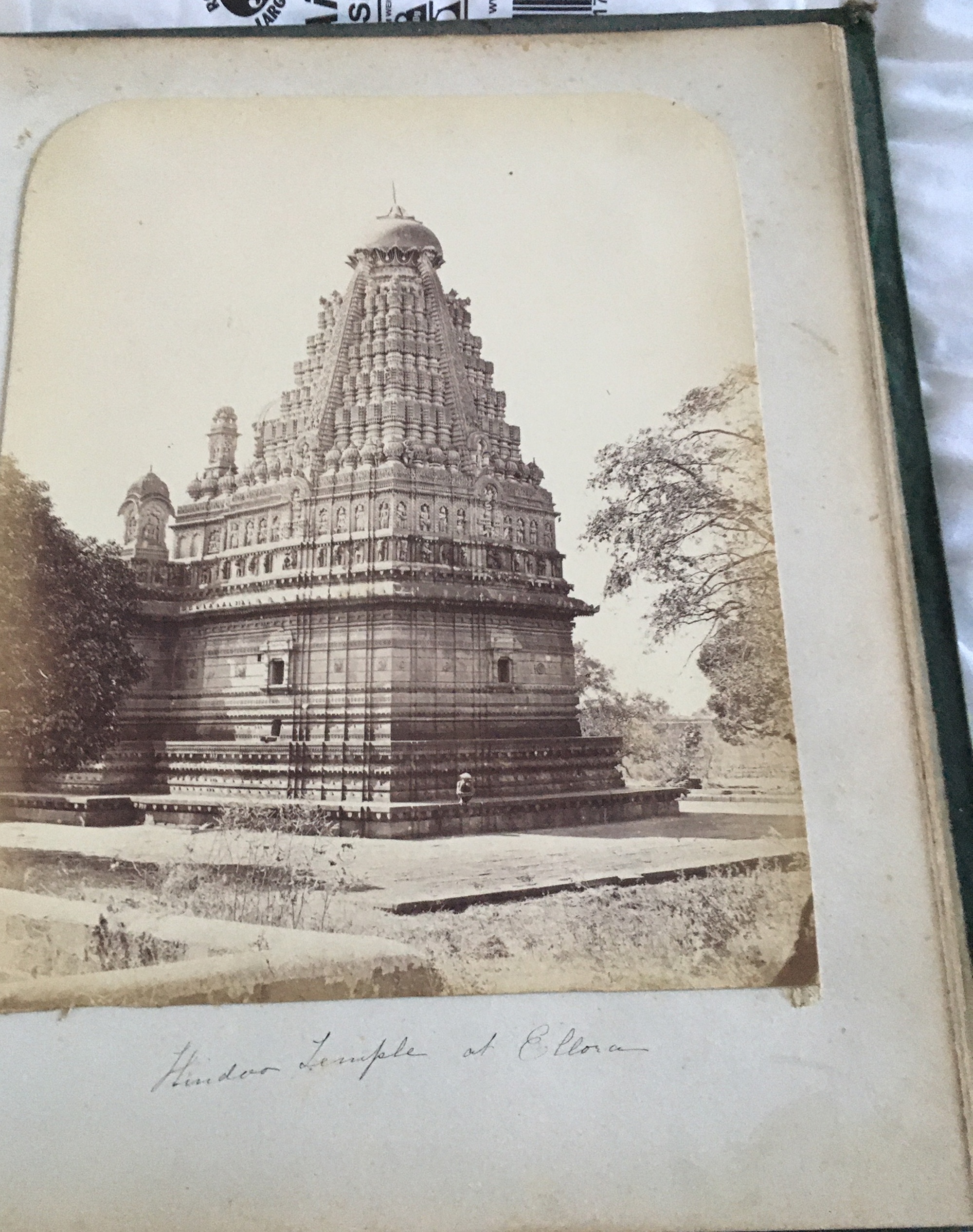 Victorian Scrap Album of Photo's, CDV Cards and Poems including Indian Temple Photo. - Image 2 of 30