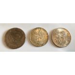 Lot of Silver Mexico 10 Peso 1968, 100 Peso's 1970 and 25 peso 1968.