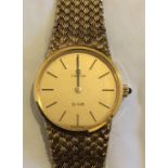 Vintage Omega De Ville Watch with Yellow Metal Bracelet.