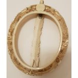 A 19th Century Chinese Canton Ivory Picture Frame which measures 3.5" x 3".