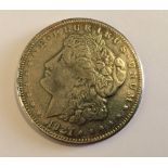 Fake American Morgan Dollar with 1927 Date.