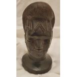 African Sudanese Dinka Tribal Bust with facial scarification. This bust is 11cm tall and in