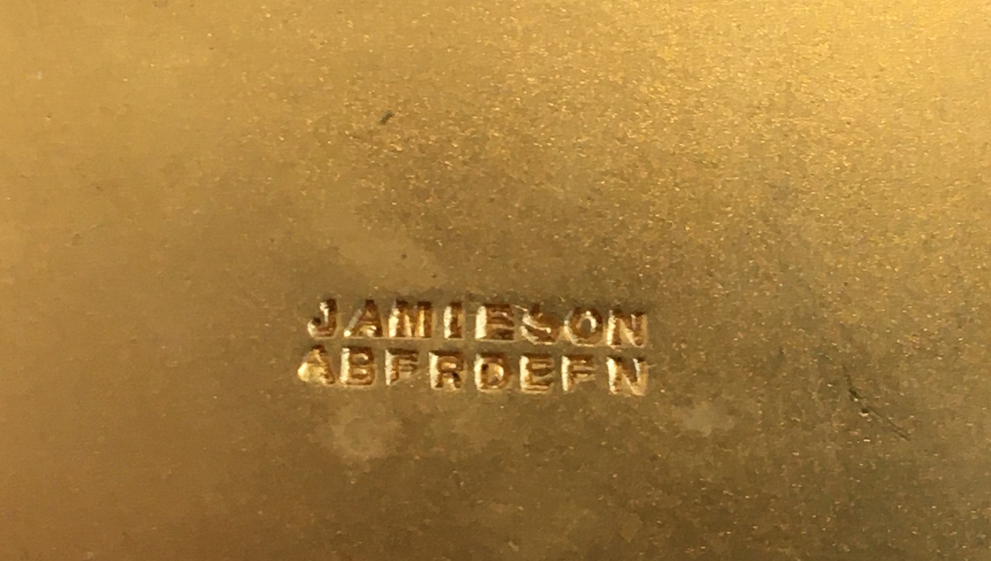 Antique Jamieson Aberdeen White Metal Snuff Box - 87mm x 58mm x 20mm - dated 1907. - Image 4 of 5