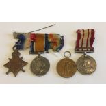 World War One Trio and Persian Gulf 1909-1914 Medal to the Royal Navy.