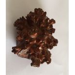 Antique Scottish Burr Root Wood Snuff Box 90mm x 80mm with Bring ben Anither/Auld Land Syne inscrip.