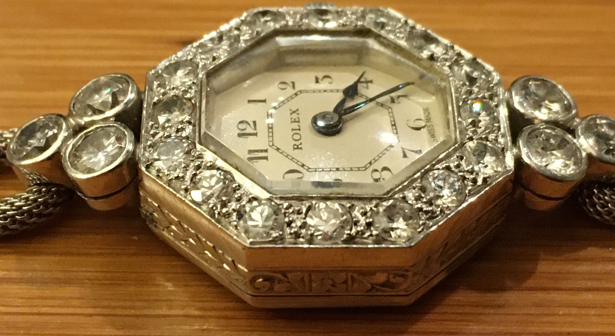 Vintage Rolex Ladies Platinum and Diamond Cocktail Watch-working order-approx 1.7 cts of Diamonds. - Image 19 of 19