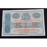 The British Linen Bank £20 Banknote with the date 4th April 1962. Anderson signature. 2 strong