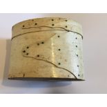 Antique Bone Lidded Inuit Box - 130mm long x 86mm wide x 80mm tall.