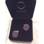 Ola Marie Gorie silver cufflinks boxed in an very good condition.