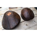 Lot of 2 Antique Wooden Hatters Blocks.