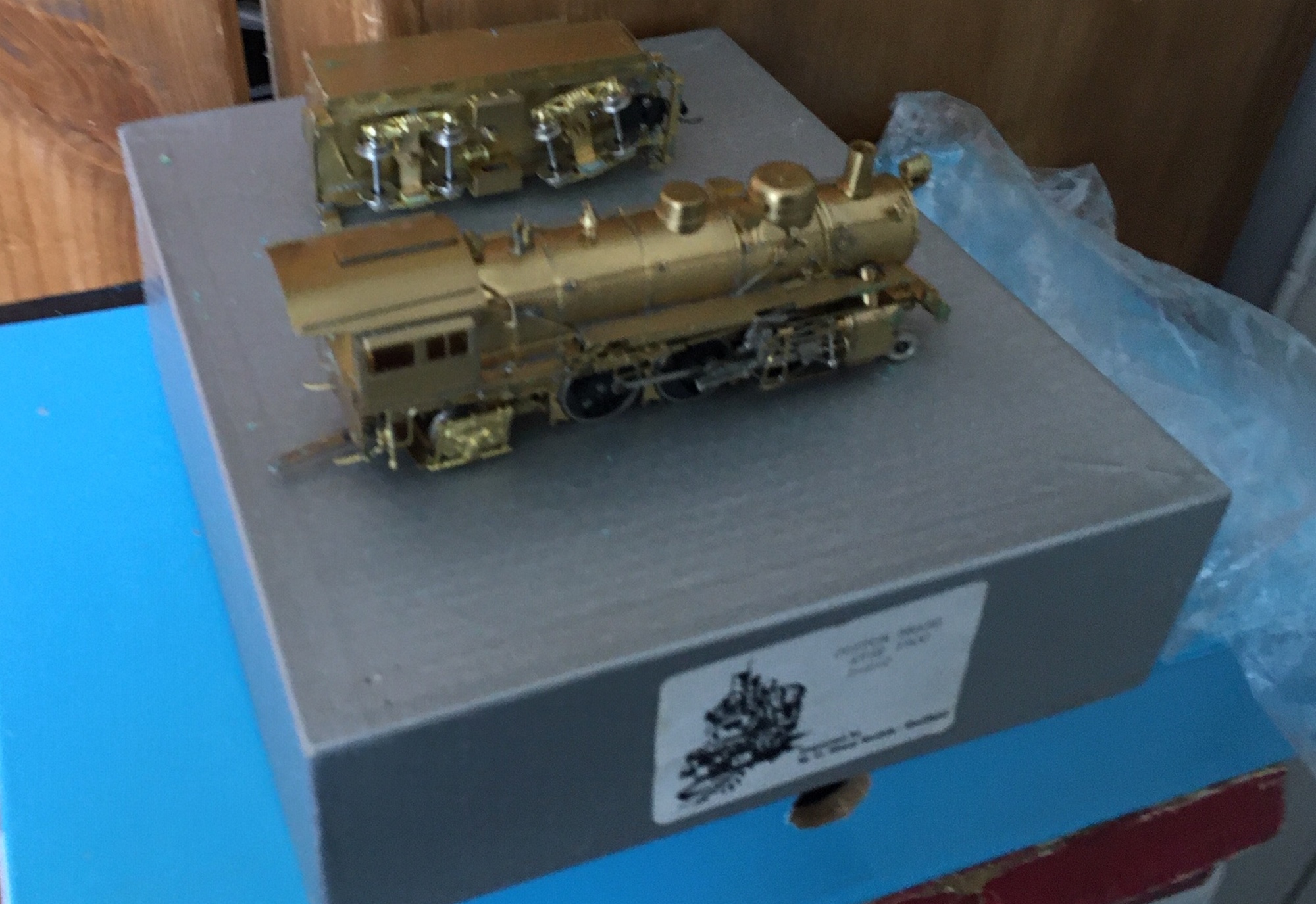 Vintage Boxed CUSTOM BRASS ASTF 1800 2-6-2 Brass Model Train. - Image 8 of 8