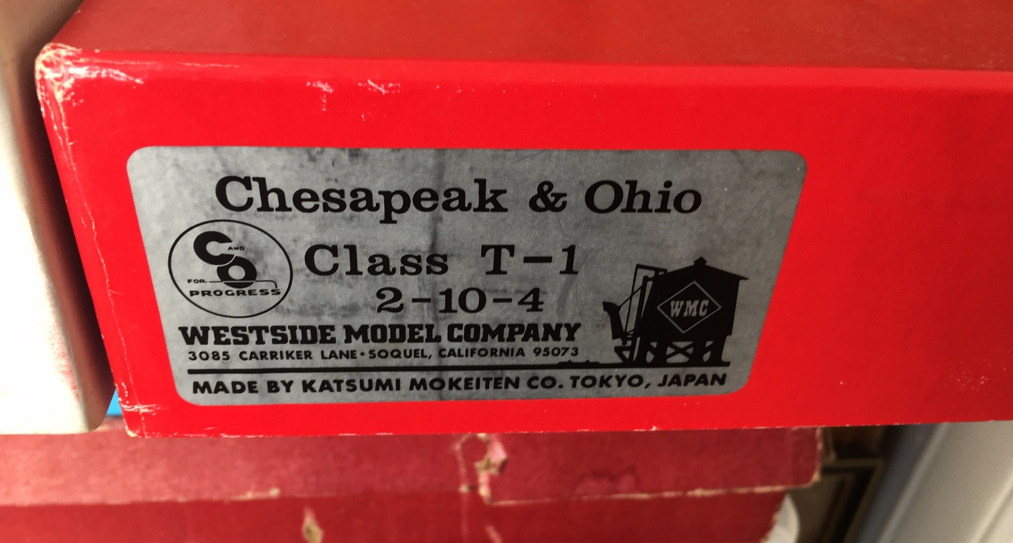 Vintage Boxed Westside Model Co Chesapeake&Ohio Class T-1 2-10-4 Brass Model Train. - Image 2 of 8