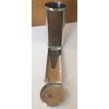 Antique Silver Nutmeg Grater with makers of TP/ER - 82mm long.