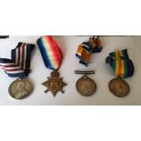 World War One Military Medal Group of 4 to the 6/Scottish Rifles.