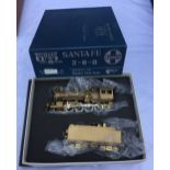 Vintage Boxed UNITED SCALE MODELS Sante Fe 2-8-0 Brass Model Train exclusively for Pacific Fast Mail