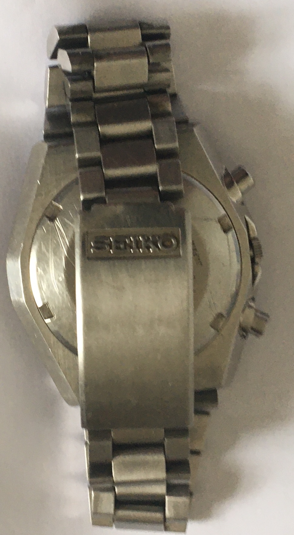 Vintage Seiko Chronograph Automatic with Seiko Strap - working order. - Image 7 of 7